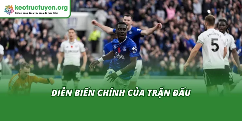 Diễn biến chính của trận đấu Everton vs Fulham 11/11